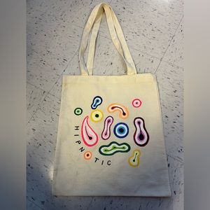 Hand painted canvas tote